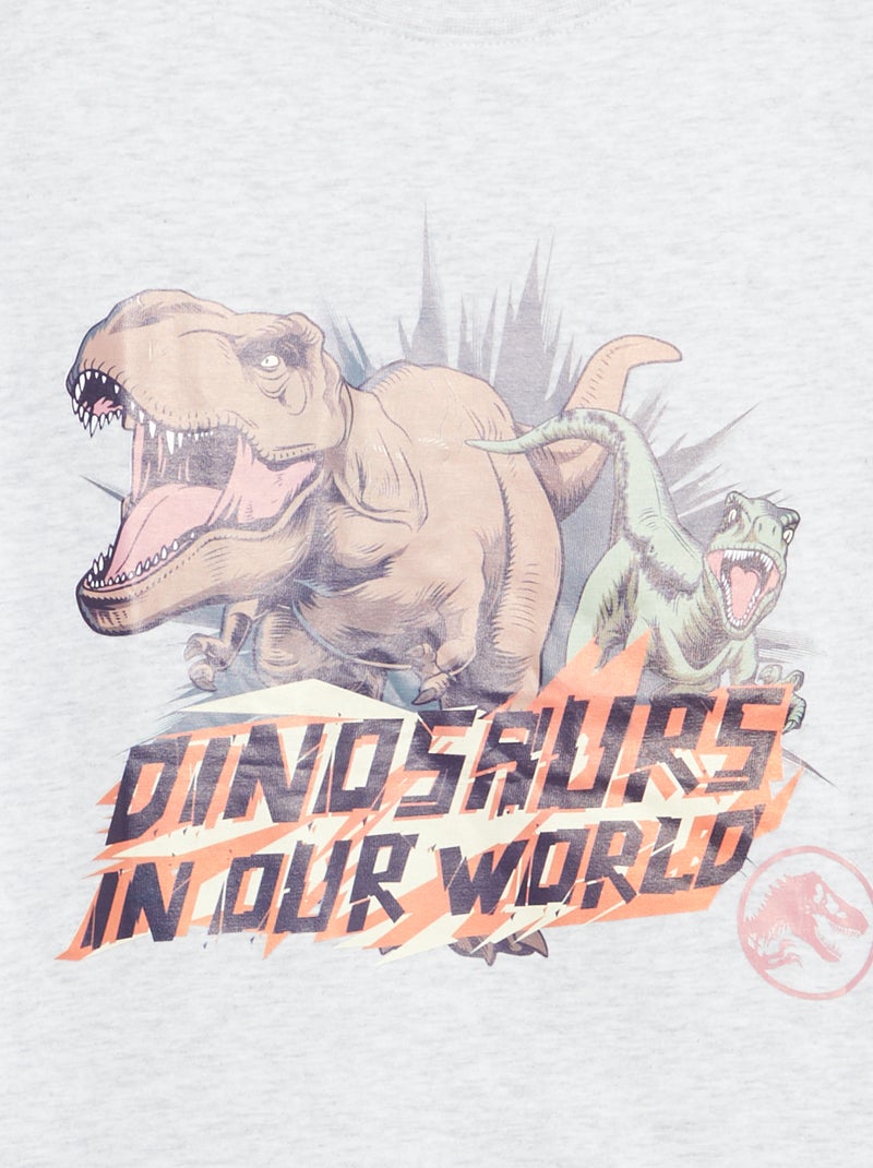 T-shirt 'Jurassic World' à manches courtes Gris - Kiabi