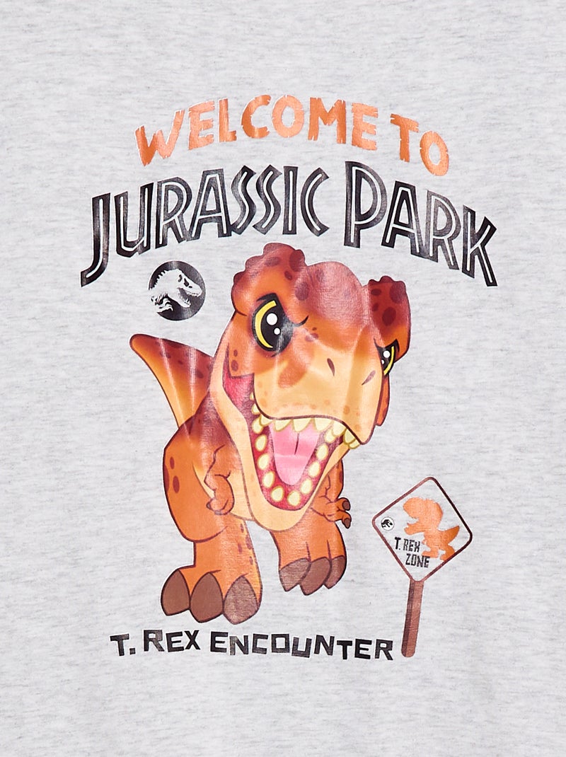 T-shirt 'Jurassic World' à manches courtes Gris - Kiabi