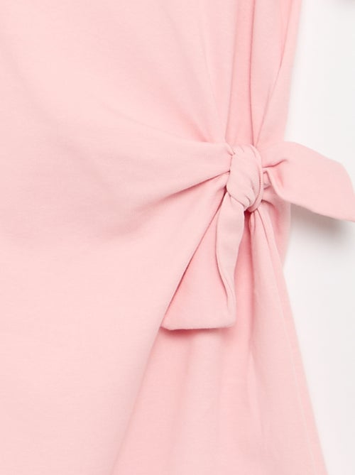 T-Shirt-Kleid mit Schleife an der Seite - Kiabi