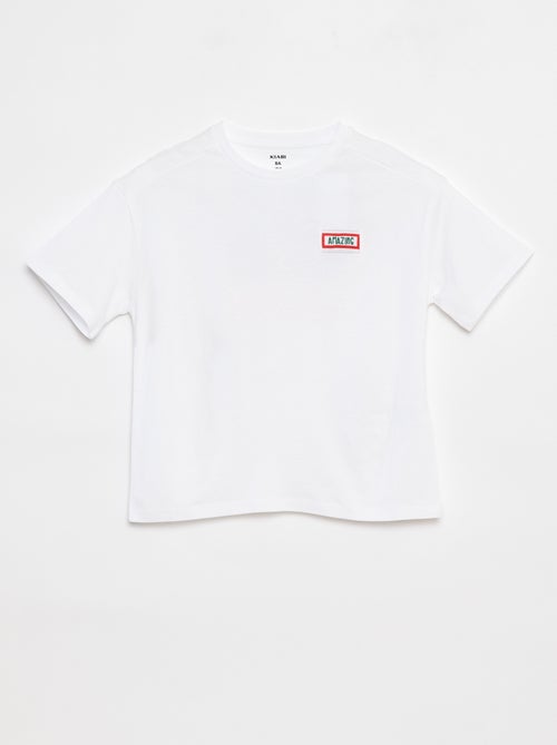 T-shirt loose à manches courtes - Kiabi