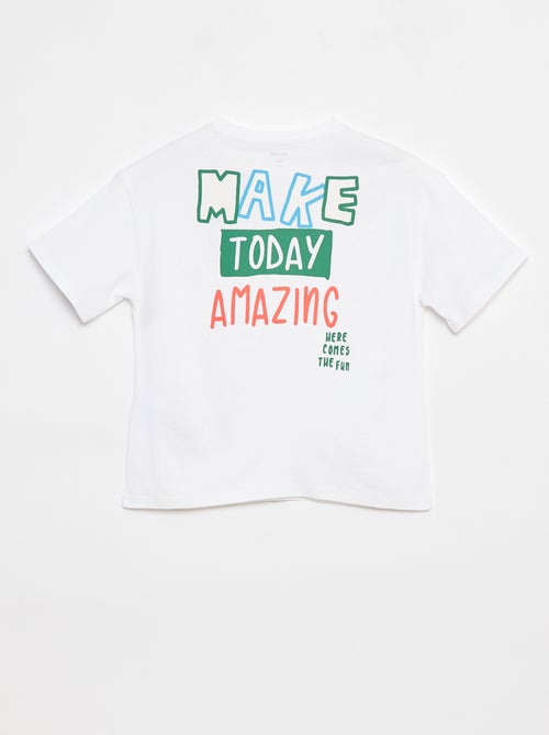 T-shirt loose à manches courtes - Kiabi