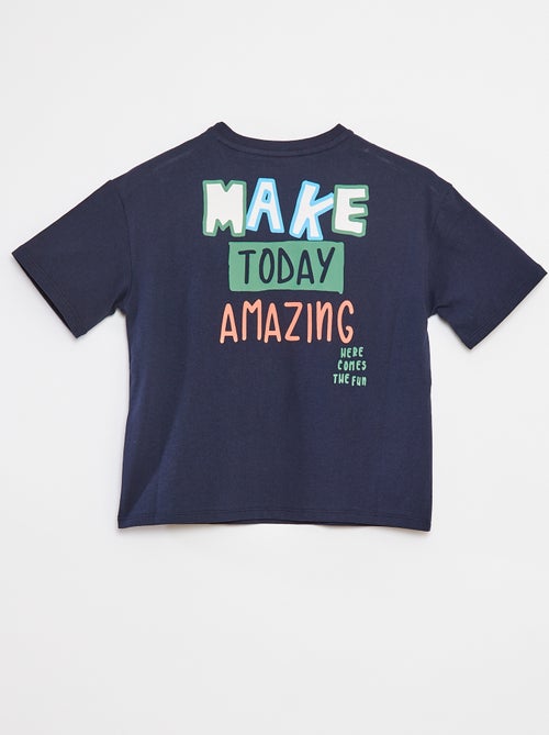 T-shirt loose à manches courtes - Kiabi