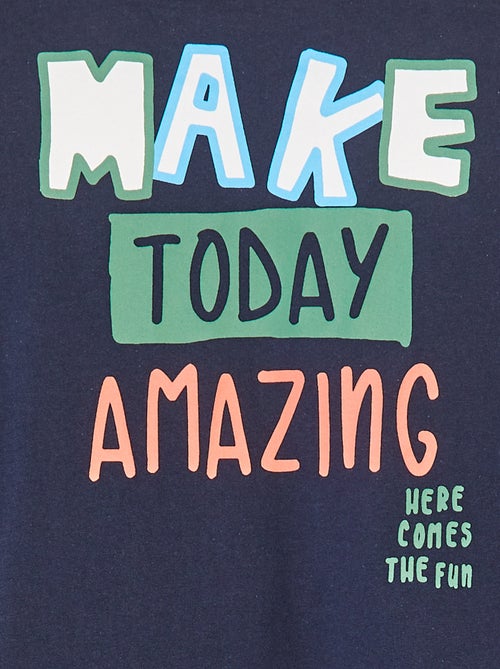 T-shirt loose à manches courtes - Kiabi