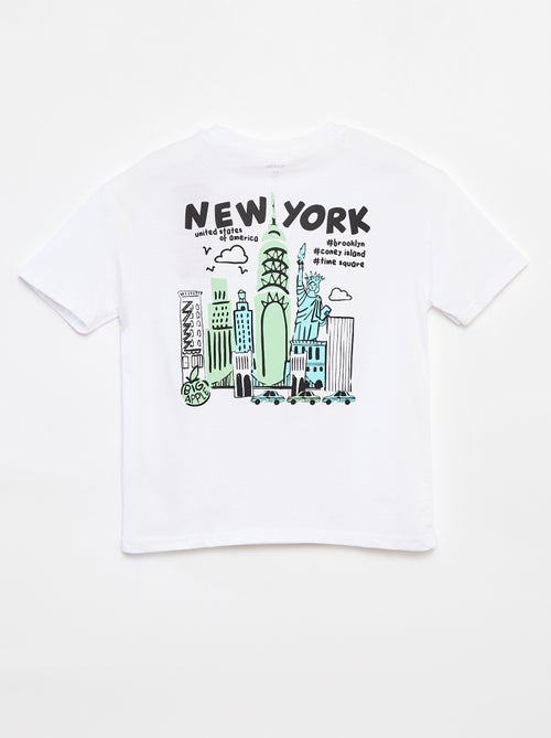 T-shirt loose avec poche poitrine - Kiabi