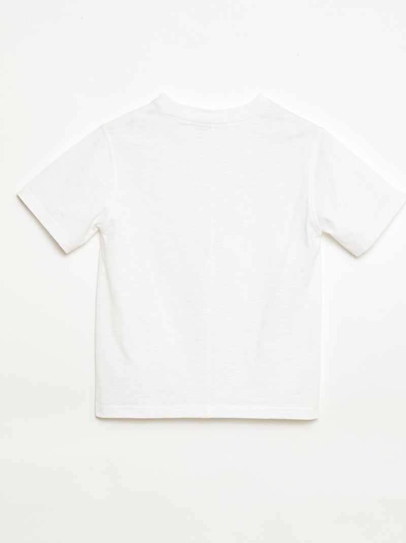 T-shirt loose Blanc - Kiabi