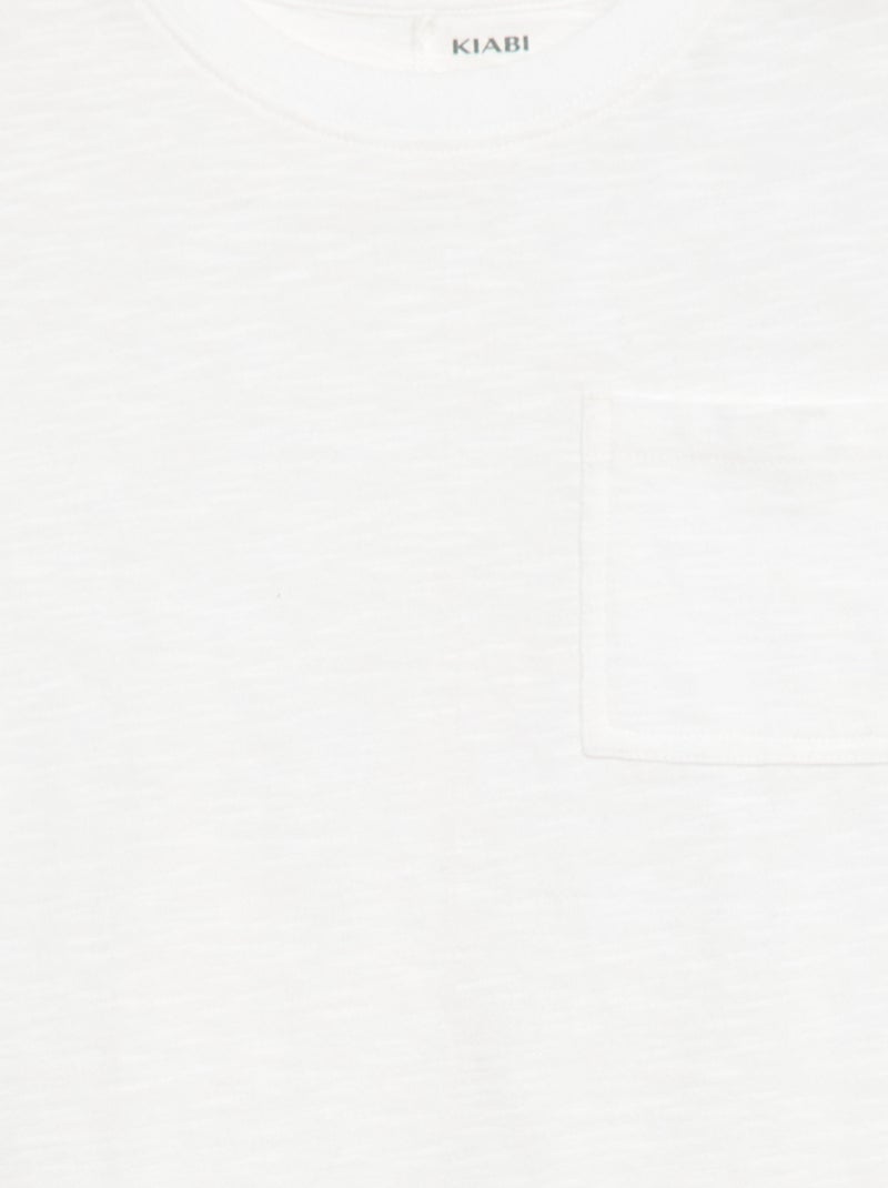 T-shirt loose Blanc - Kiabi