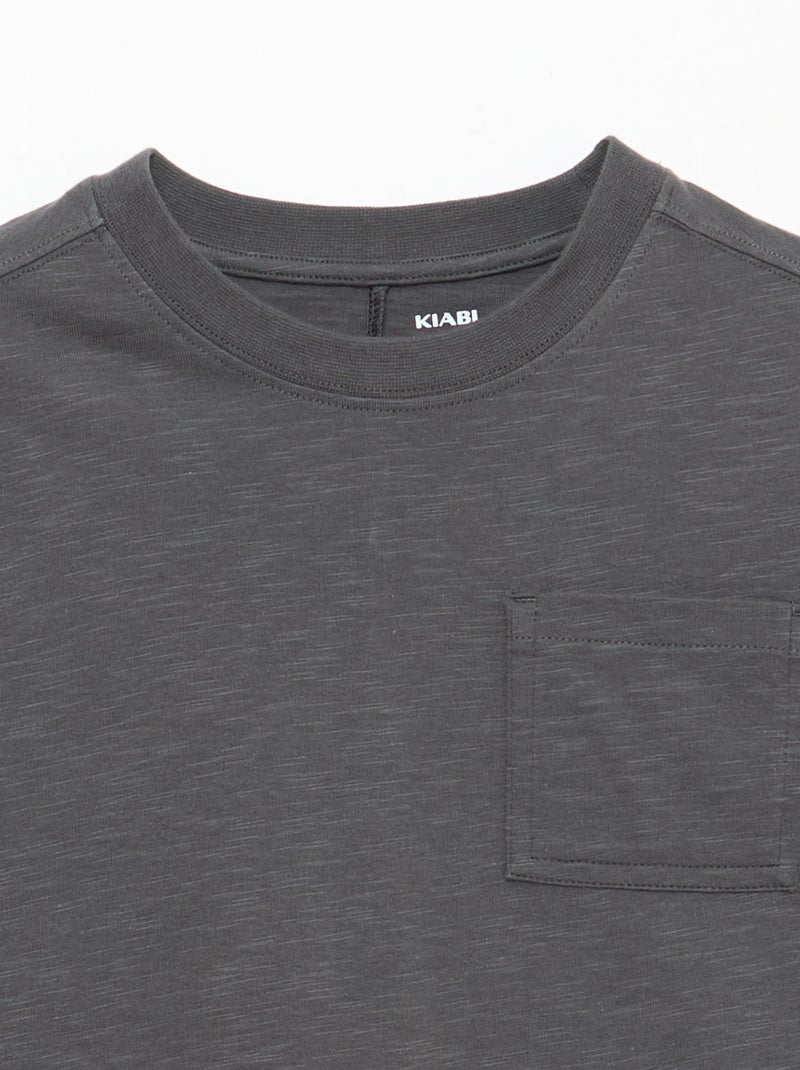 T-shirt loose Gris - Kiabi