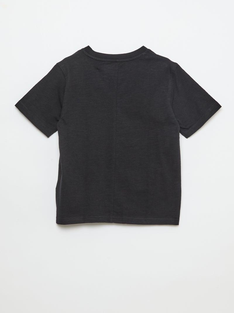 T-shirt loose Noir - Kiabi