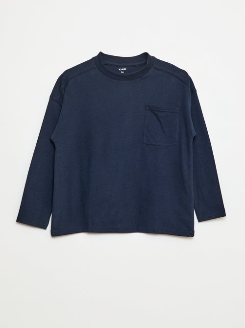 T-shirt loose uni - Kiabi