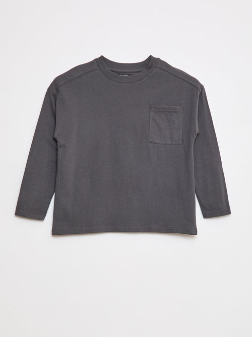 T-shirt loose uni - Kiabi