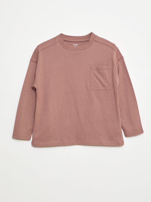 T-shirt loose uni - Kiabi