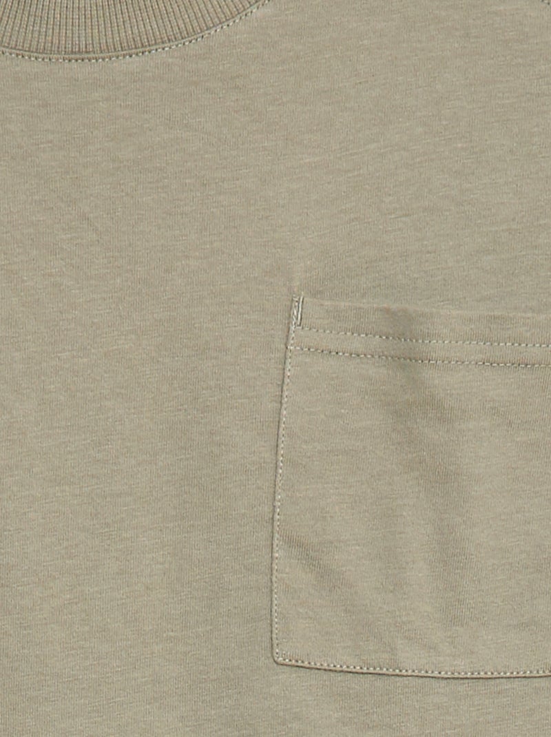 T-shirt loose uni Vert - Kiabi