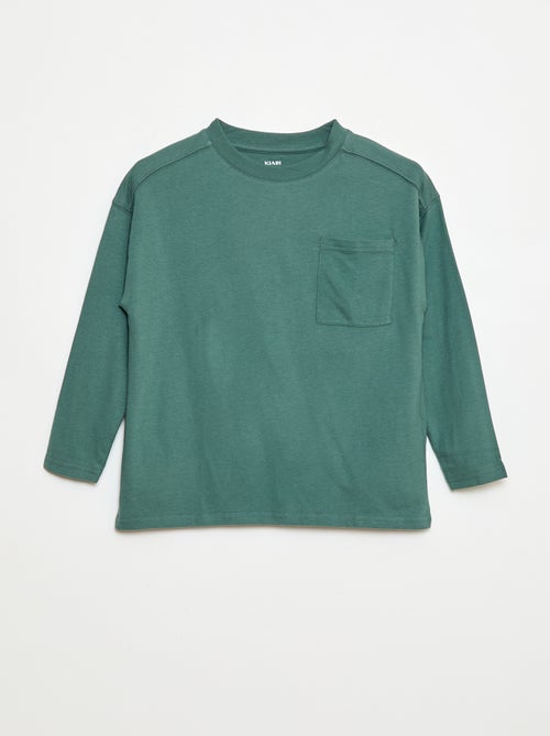 T-shirt loose uni - Kiabi