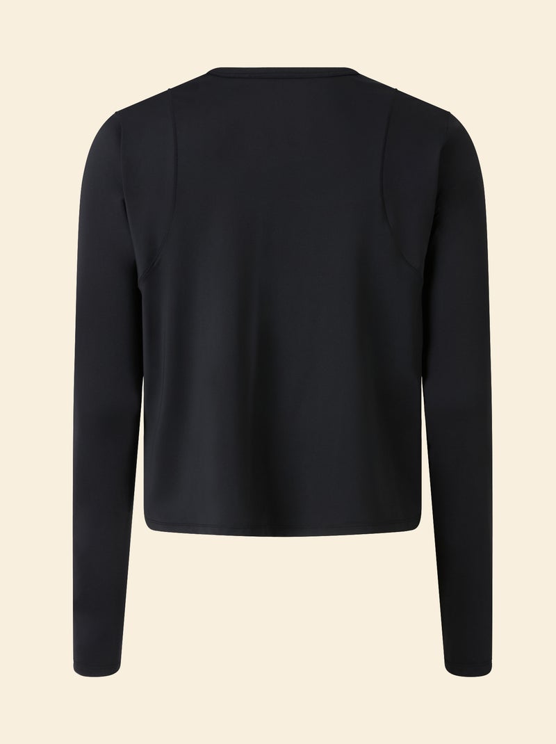 T-shirt lungo fluido Nero - Kiabi