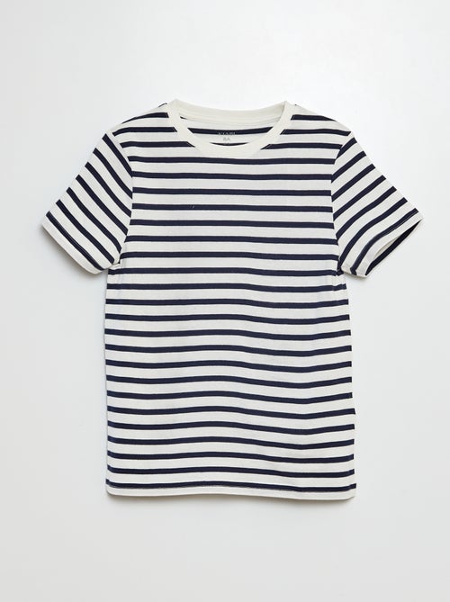 T-shirt manches courtes à motif - Kiabi