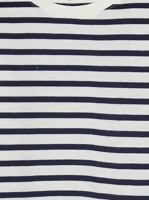 T-shirt manches courtes à motif - Kiabi