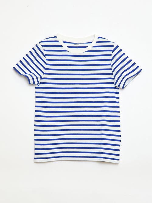 T-shirt manches courtes à motif - Kiabi