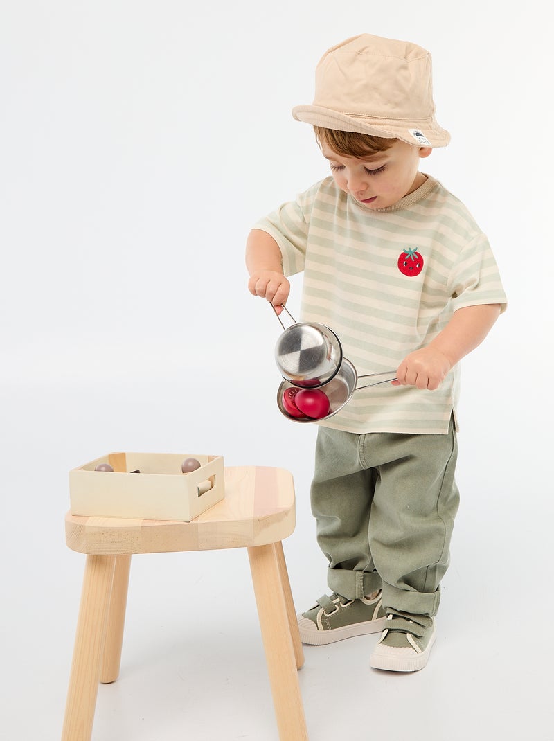 T-shirt manches courtes Beige - Kiabi