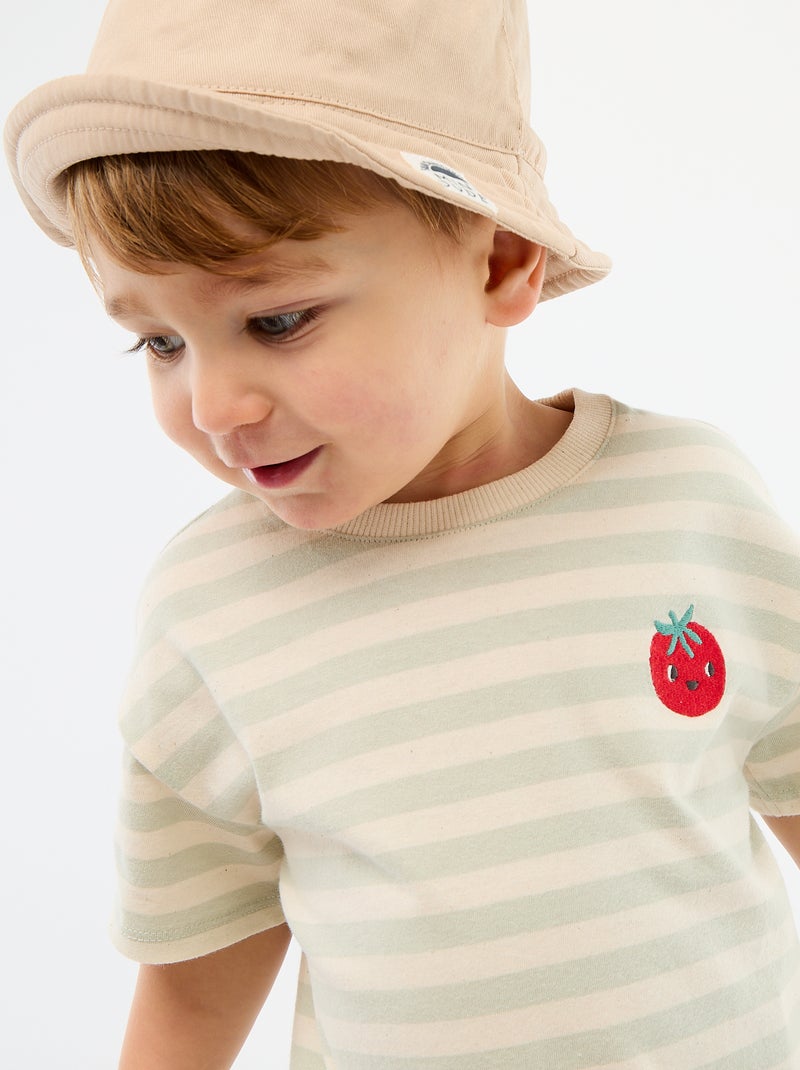 T-shirt manches courtes Beige - Kiabi