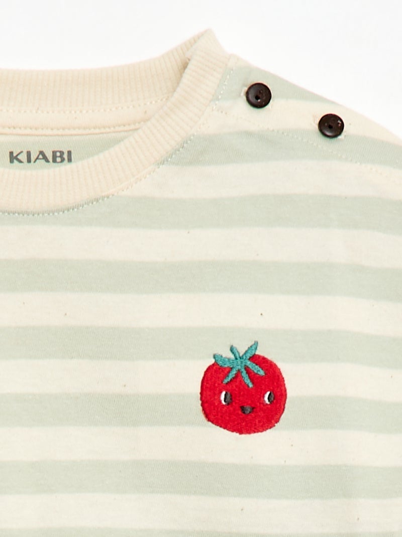 T-shirt manches courtes Beige - Kiabi