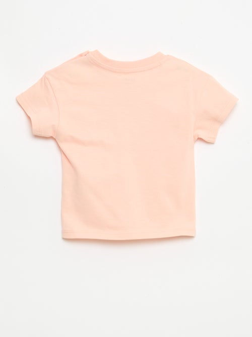 T-shirt manches courtes en jersey coton avec patch poitrine - Kiabi