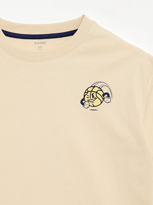 T-shirt manches courtes imprimé devant - Kiabi