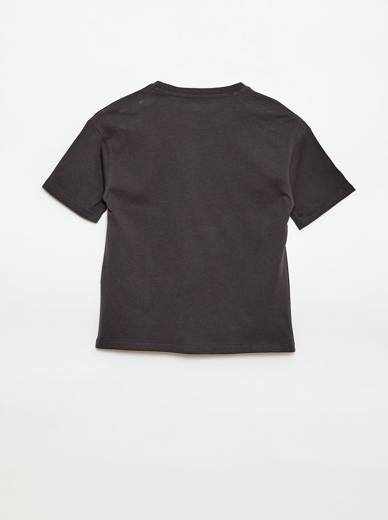 T-shirt manches courtes imprimé 'Minions' Noir - Kiabi