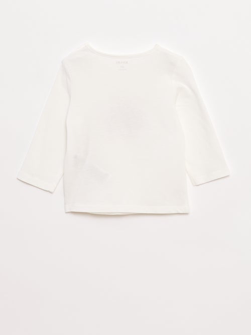 T-shirt manches longue impirmé - Kiabi