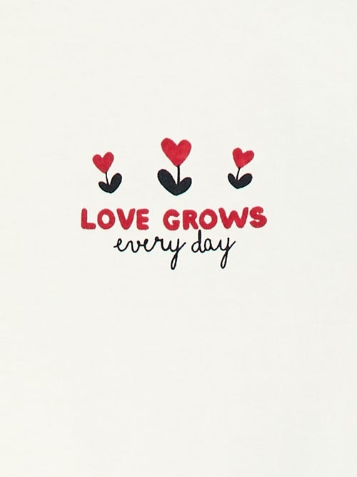 T-shirt manches longue impirmé - Kiabi