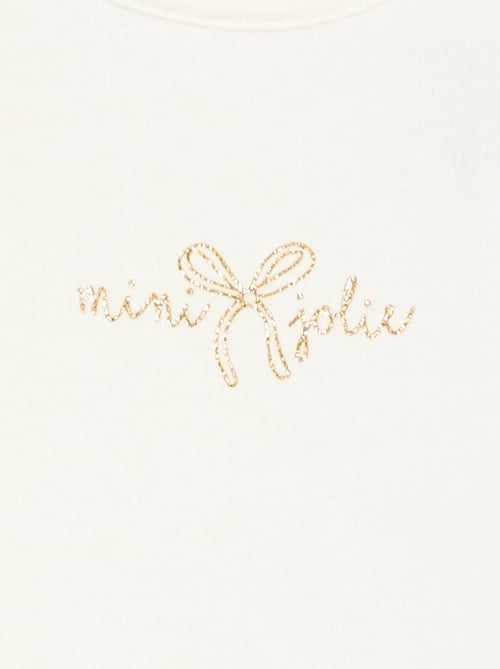 T-shirt manches longue impirmé - Kiabi