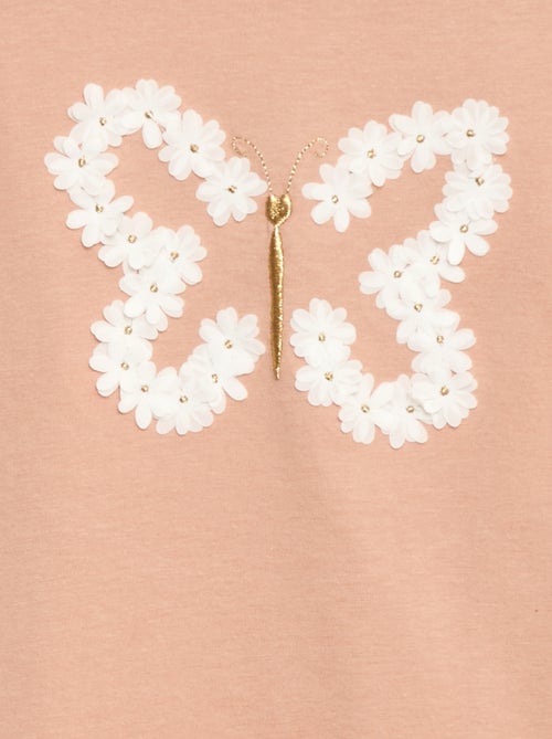 T-shirt manches longues avec sequins - Kiabi