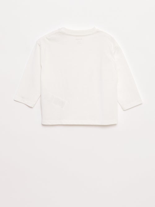 T-shirt manches longues et poche poitrine - Kiabi