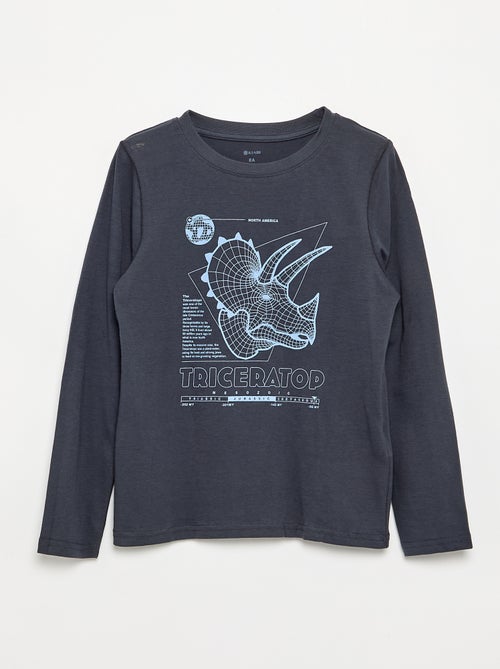 T-shirt manches longues imprimé - Kiabi T-shirt manches longues imprimé - Kiabi