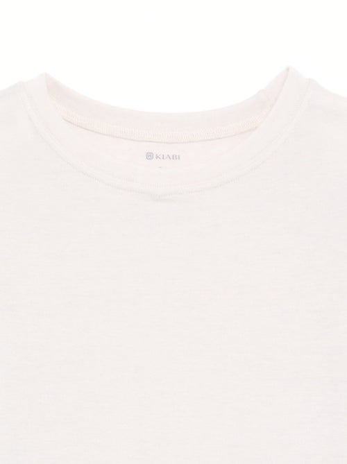 T-shirt manches longues laine mélangée - Kiabi