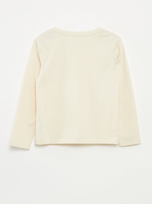 T-shirt manches longues uni - Kiabi