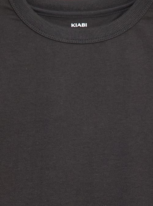 T-shirt manches longues uni - Kiabi