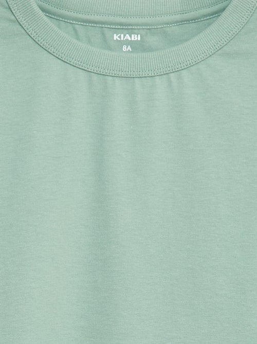 T-shirt manches longues uni - Kiabi