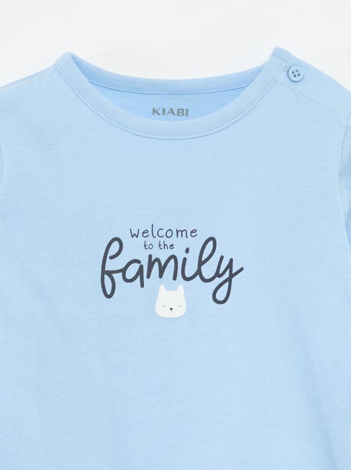 T-shirt maniche lunghe con decorazione - Kiabi