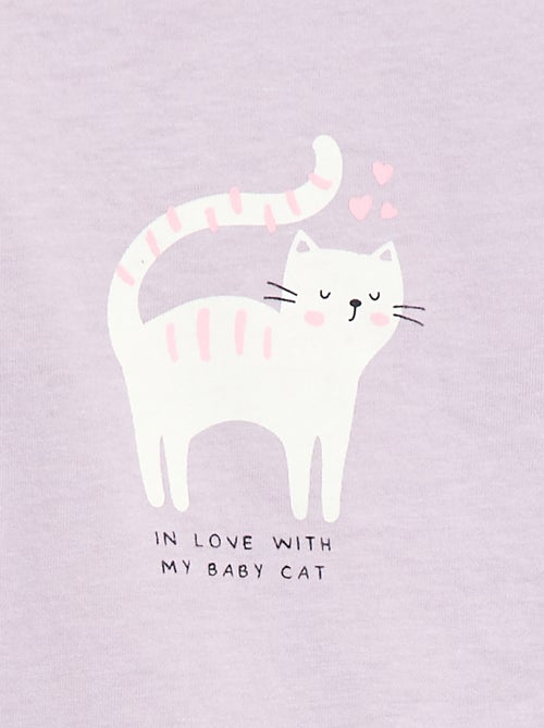 T-shirt maniche lunghe con stampa - Kiabi