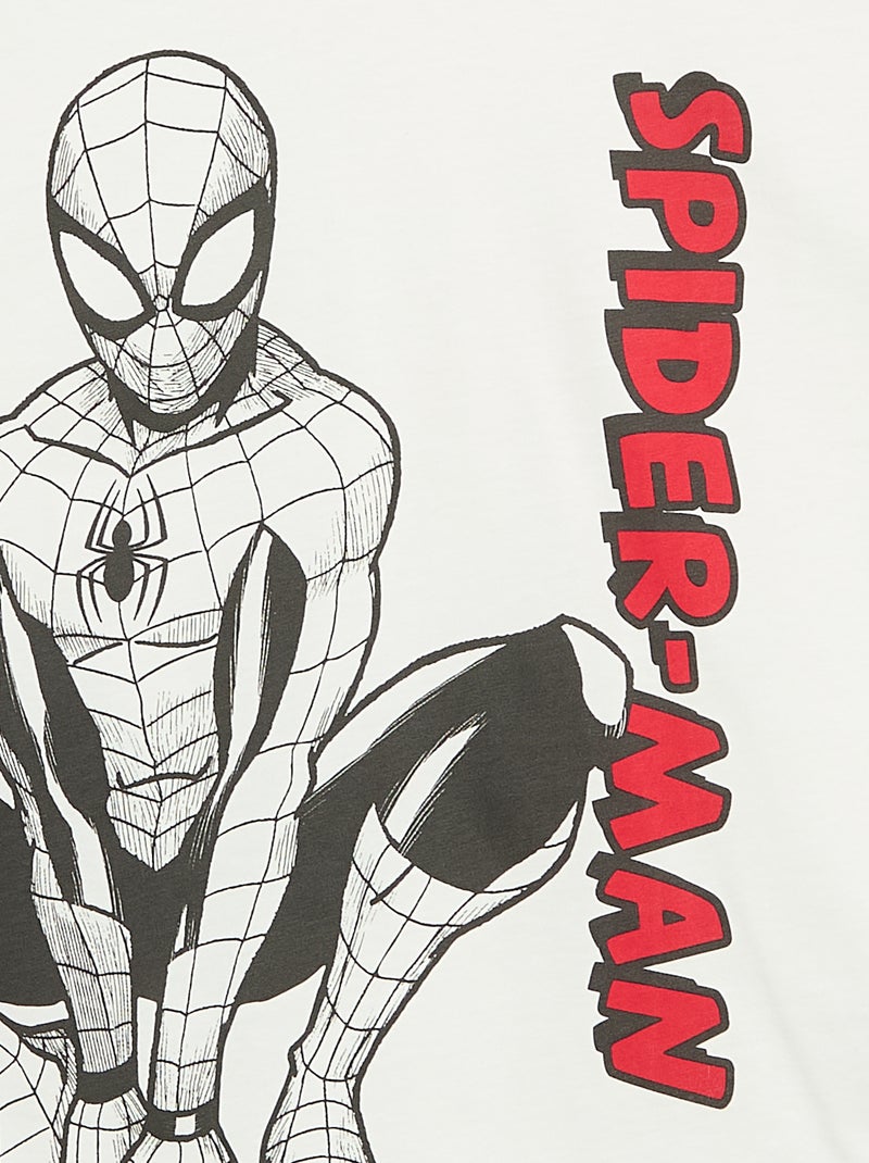 T-shirt 'Marvel' à manches courtes Blanc - Kiabi