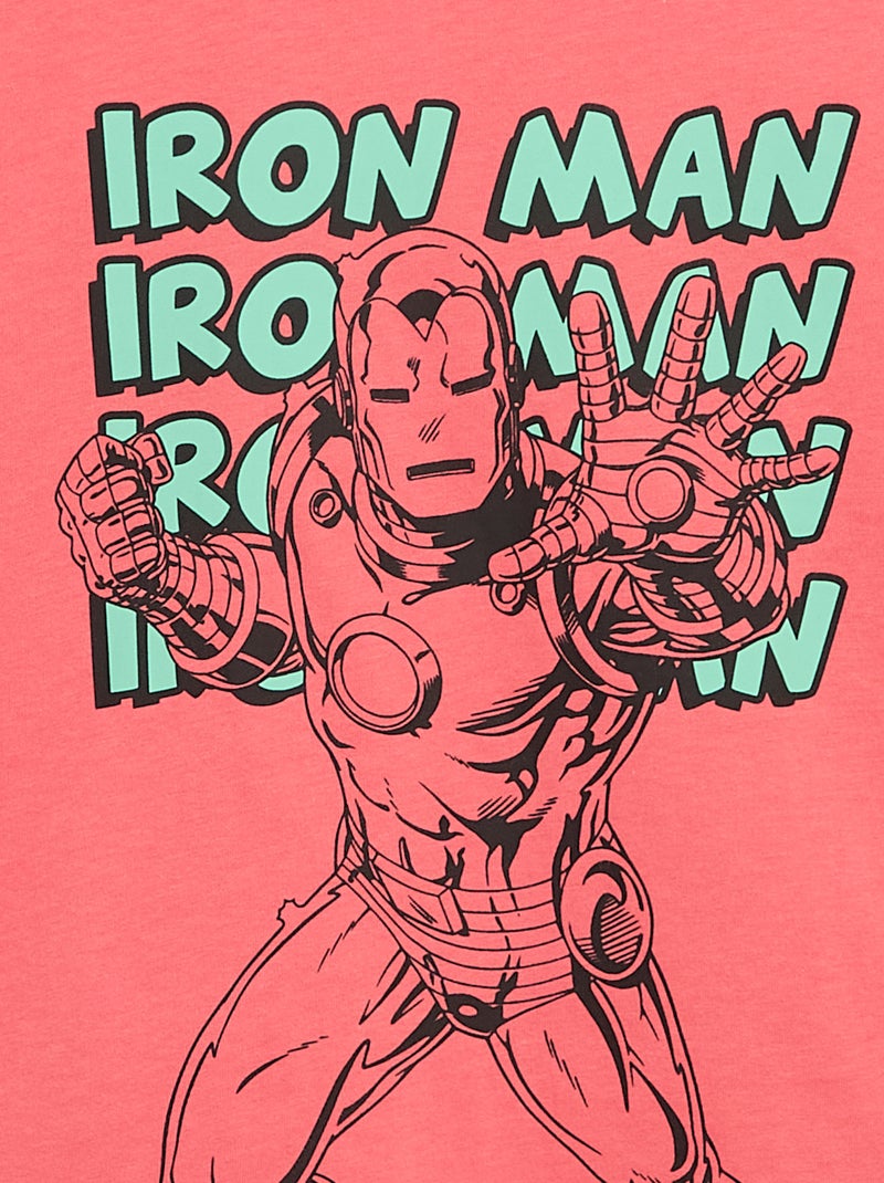 T-shirt 'Marvel' à manches courtes Rouge - Kiabi