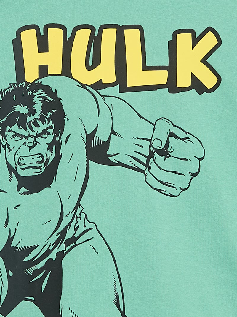 T-shirt 'Marvel' à manches courtes Vert - Kiabi