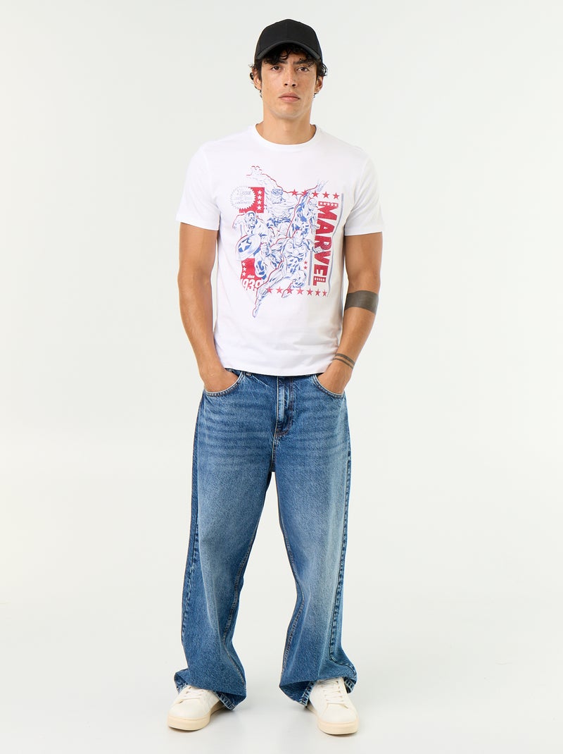 T-shirt 'Marvel' a maniche corte Bianco - Kiabi