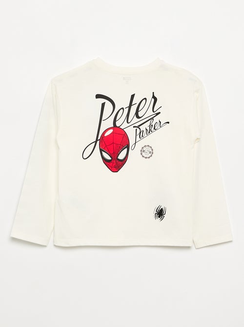 T-shirt 'Marvel' 'Spider-man' à manches longues - Kiabi
