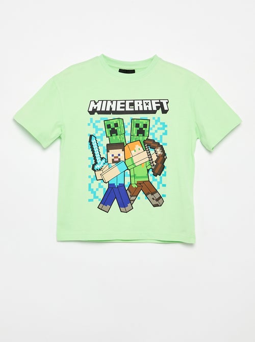 T-shirt 'Minecraft' à manches courtes - Kiabi