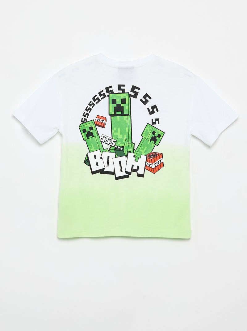 T-shirt 'Minecraft' à manches courtes Vert - Kiabi