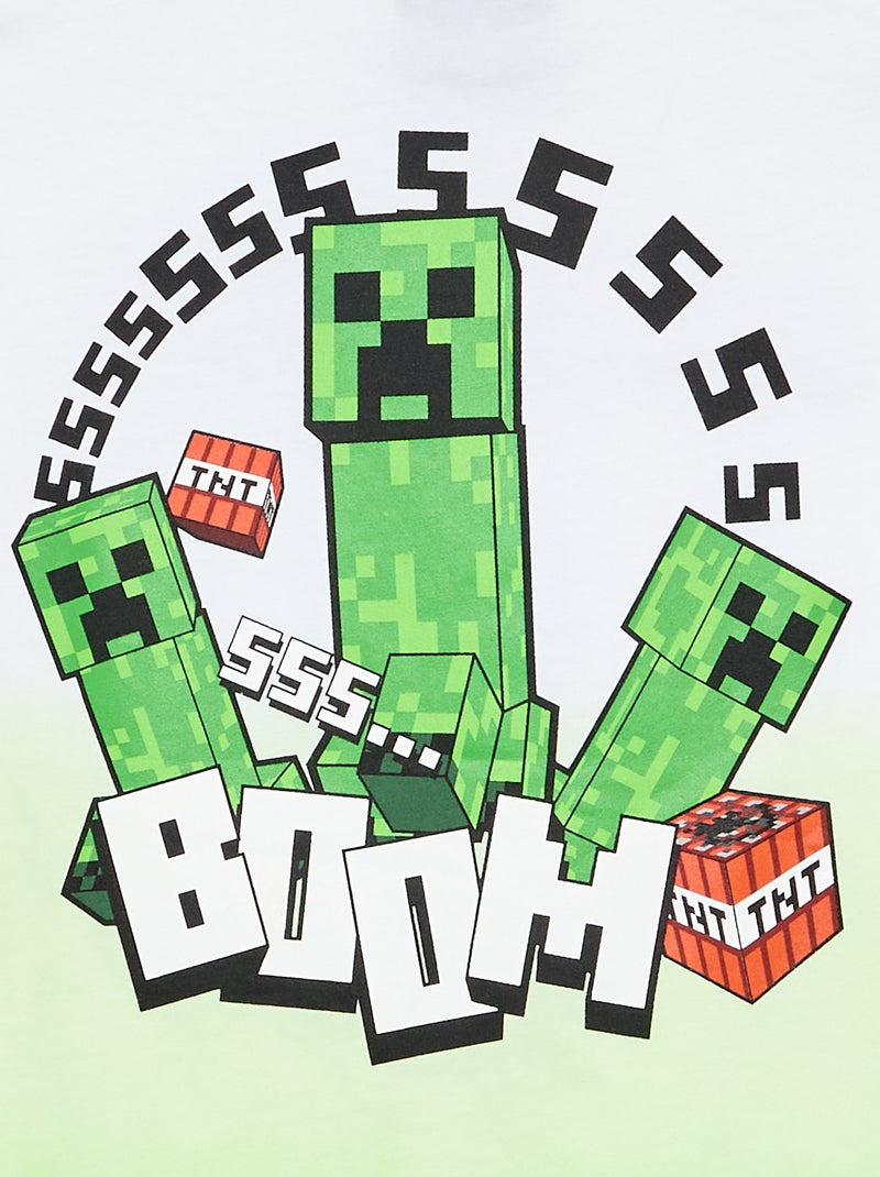 T-shirt 'Minecraft' à manches courtes Vert - Kiabi