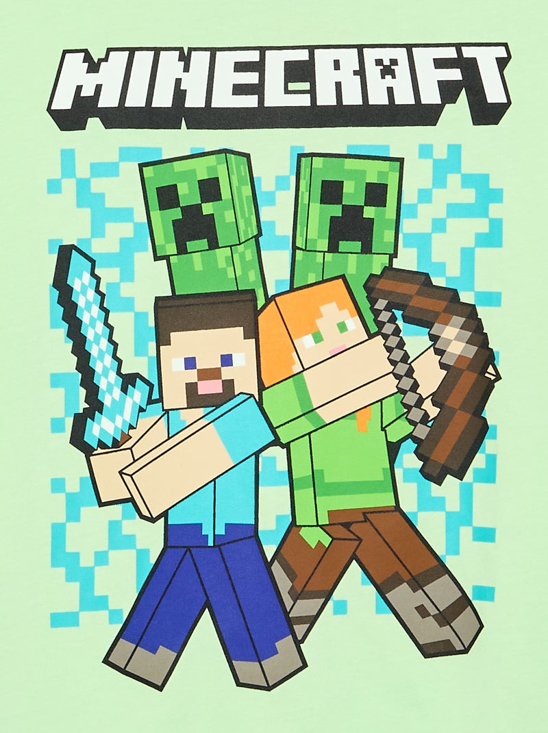 T-shirt 'Minecraft' a maniche corte Verde - Kiabi