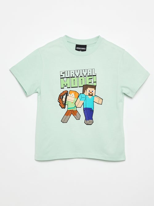 T-Shirt 'Minecraft' mit kurzen Ärmeln - Kiabi T-Shirt 'Minecraft' mit kurzen Ärmeln - Kiabi