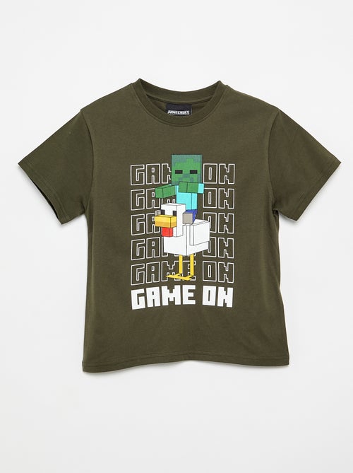 T-Shirt 'Minecraft' mit kurzen Ärmeln - Kiabi T-Shirt 'Minecraft' mit kurzen Ärmeln - Kiabi